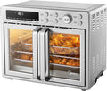 Flexify Classic French Door Toaster Oven Air Fryer Combo, 10-in-1 Large Capacity 26.4 QT Countertop Oven, 25% Faster