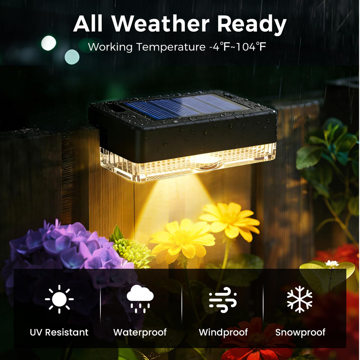 Solar Deck Lights, Solar Step Lights Outdoor Waterproof 16 Packs Warm White