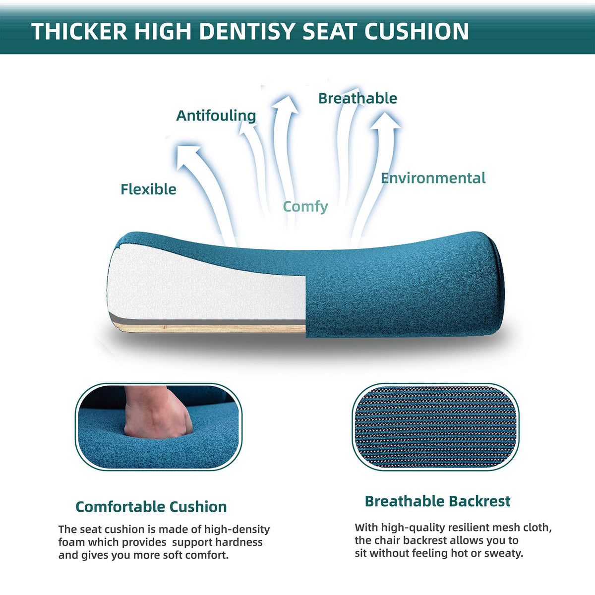 Ergonomic Gaming Chair with Footrest, Mesh Computer Office Chair