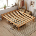 Queen Wood Platform Bed Frame, 14 Inch Bed Base, Oak