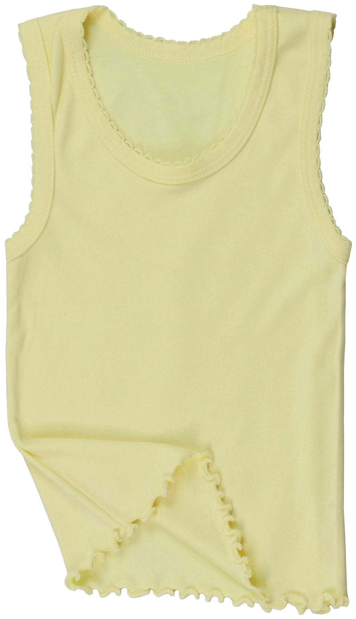 Girls' 4 Pack Ruffle Hem Tank Tops - Pastel