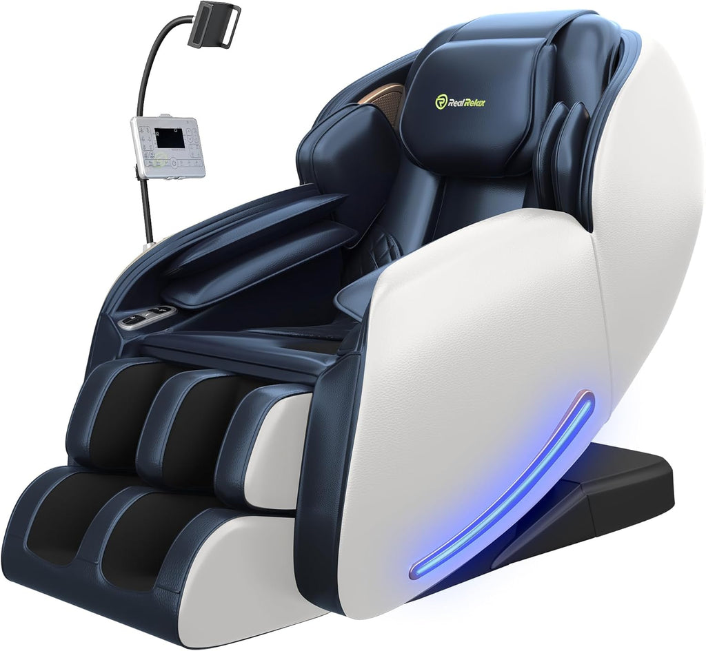Massage Chair Full Body with Unique Phone Controller,Heart and Blood Measurement, Zero Gravity 3D SL-Track Recliner