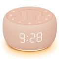 Sound Machine & Alarm Clock 2-in-1, Bedroom Sleep Clock, Peach