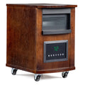 1500W Quartz Infrared Heaters, Electric Space Heater, Portabel Handle & Wheels, 12H Timer, 3 Modes, Tip-Over &