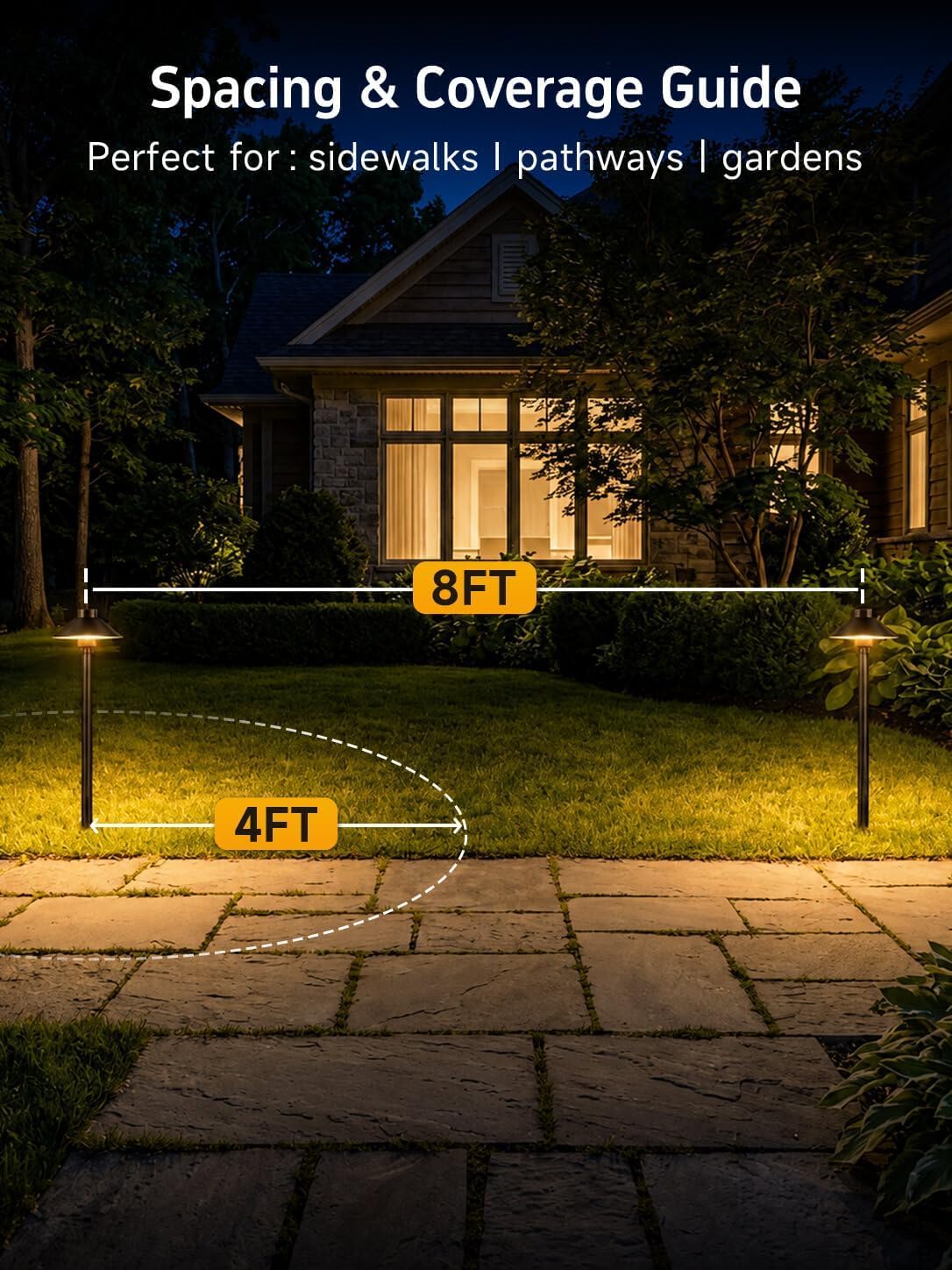 Solid Brass Low Voltage Hat-Top Path Light, Black, G4 2700K 12Pk