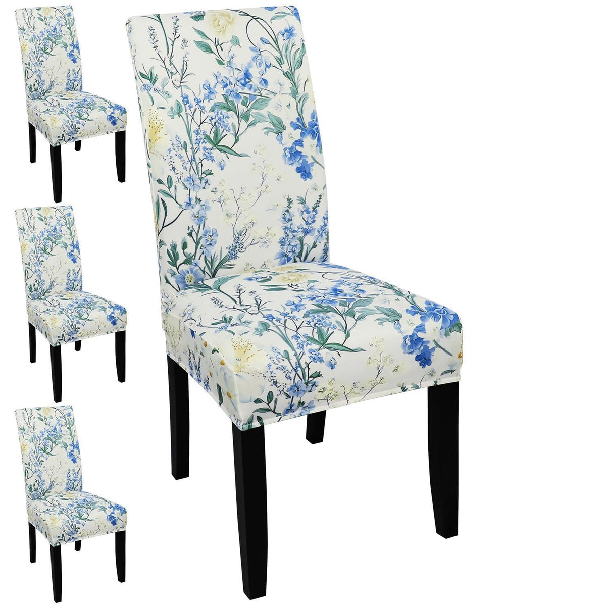 Dining Room Chair Covers Set of 4, Stretch Pattern Parsons Chair Slipcovers Spandex Removable Washable Kitchen Chair