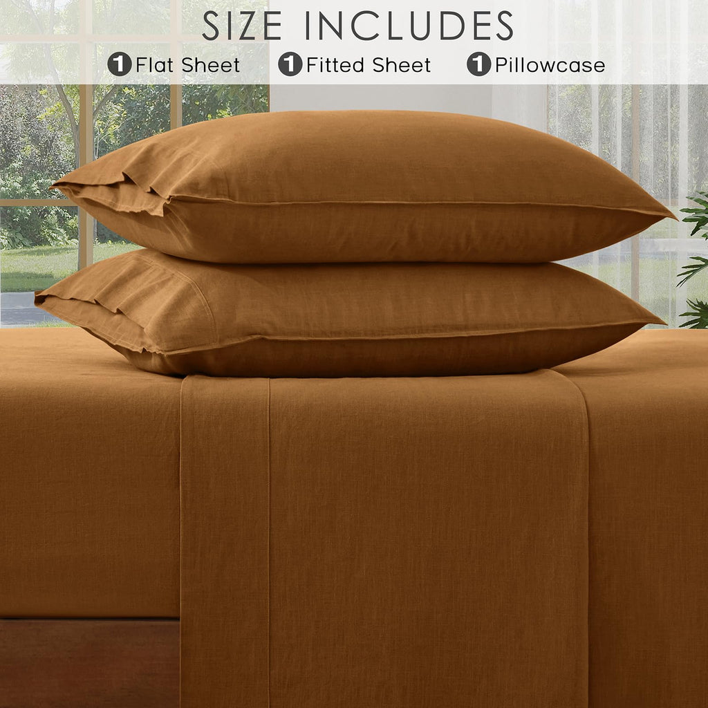 100% French Linen Sheets Bed Sheets for Hot Sleepers