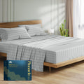1500 Series Sheets 17" Deep Pocket, Silver - Stripe