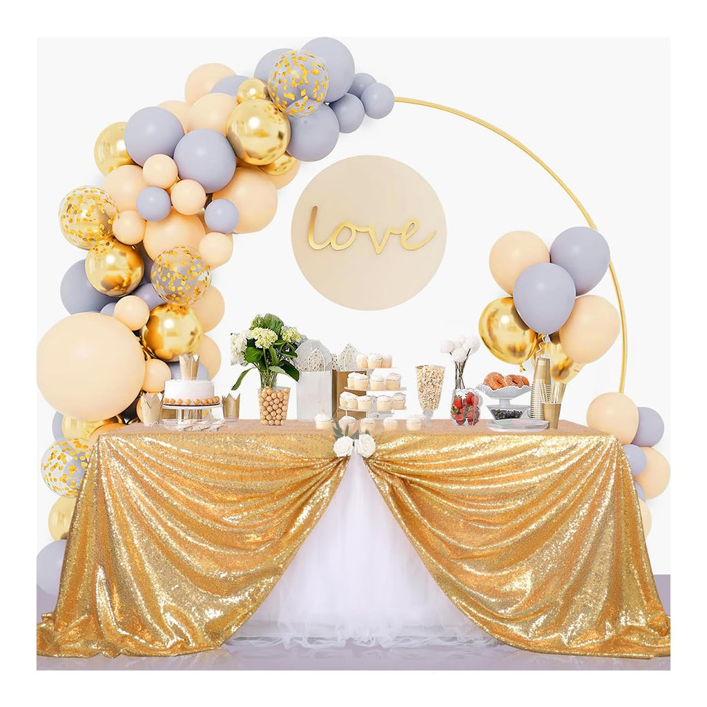 Gold Sequin Tablecloth Party Glitter Tablecloth Sparkly Table Cloth