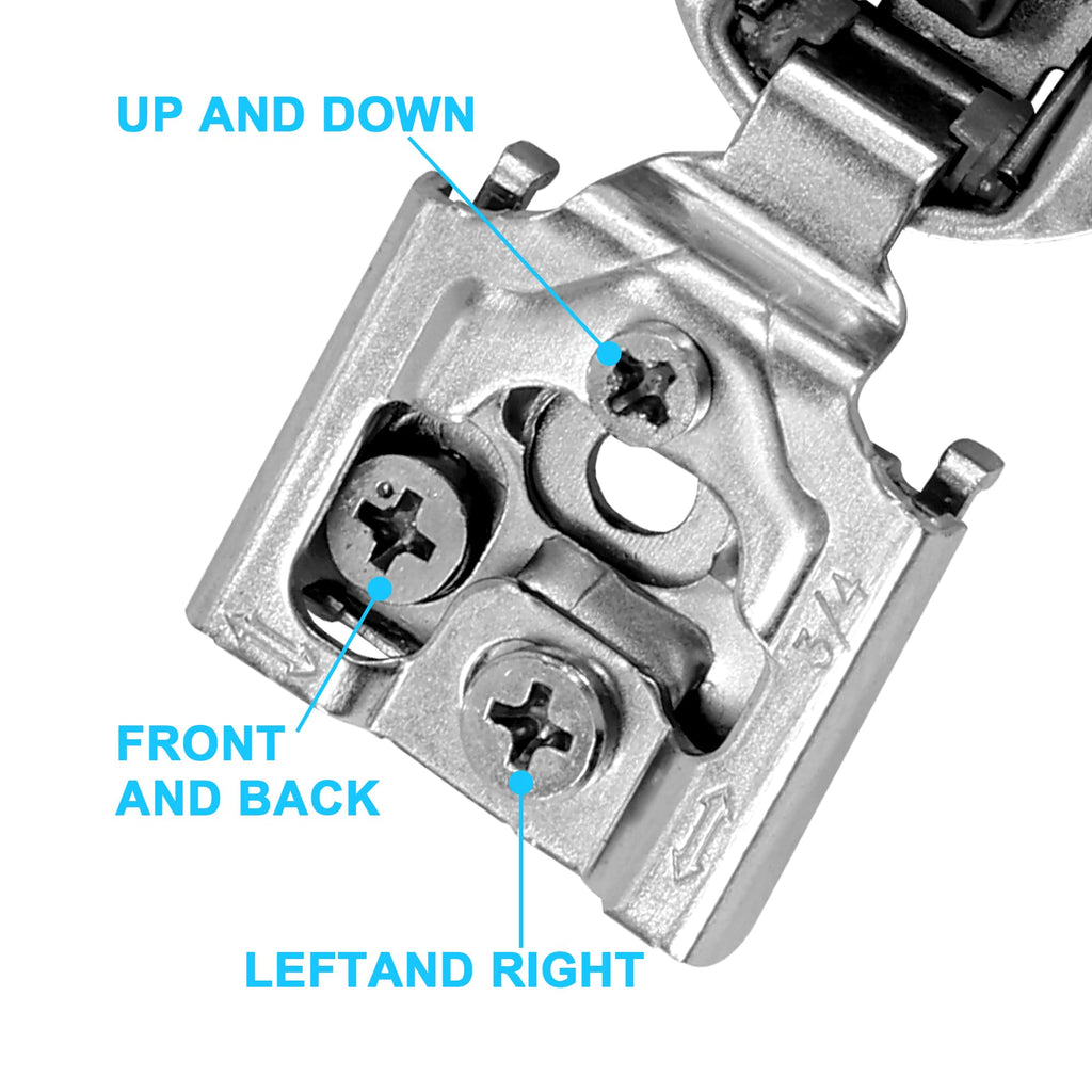 30 Pack 3/4 Inch Overlay Soft Close Cabinet Hinges