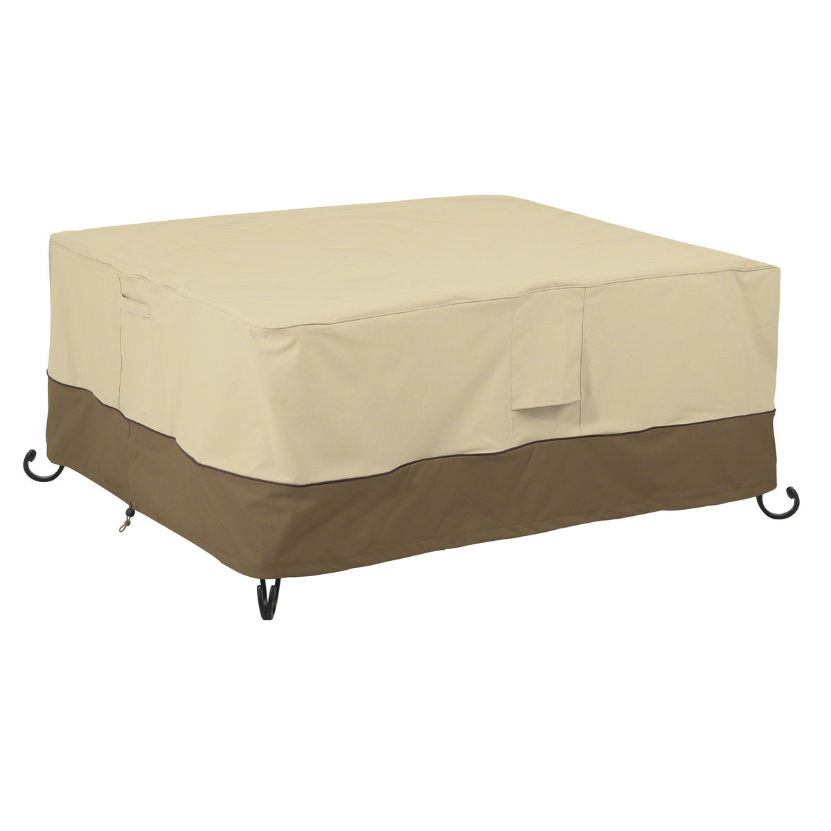 Veranda Water-Resistant 56 Inch Rectangular Fire Pit Table Cover, Outdoor Table Cover