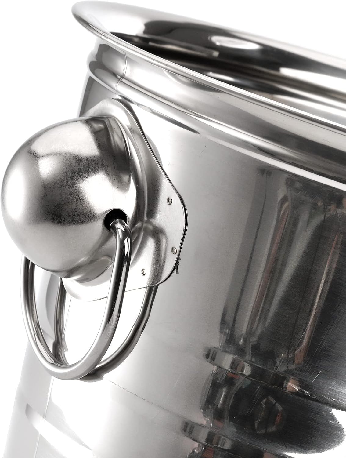 Quart Ice Bucket with Handles, Beverage Tub with Handles, Galvanized Metal Ice Bucket, Drink and Wine - Set of 2