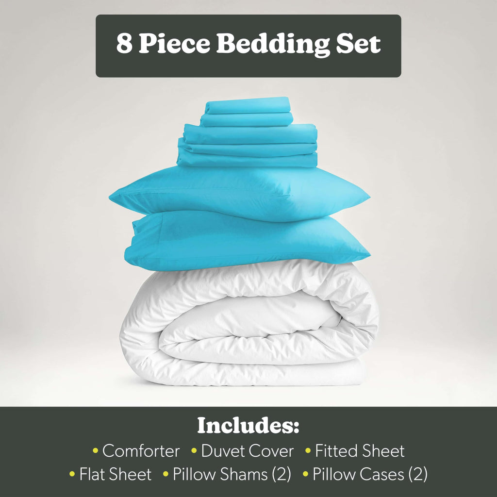 Comforter Set Beach Blue - 8 Piece Set