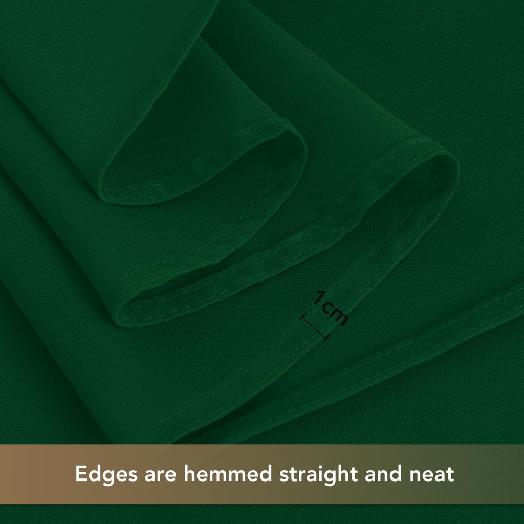 Round Tablecloth 120 Inch Fit 48-96 Inch Tables, 8 Pack Hunter Green