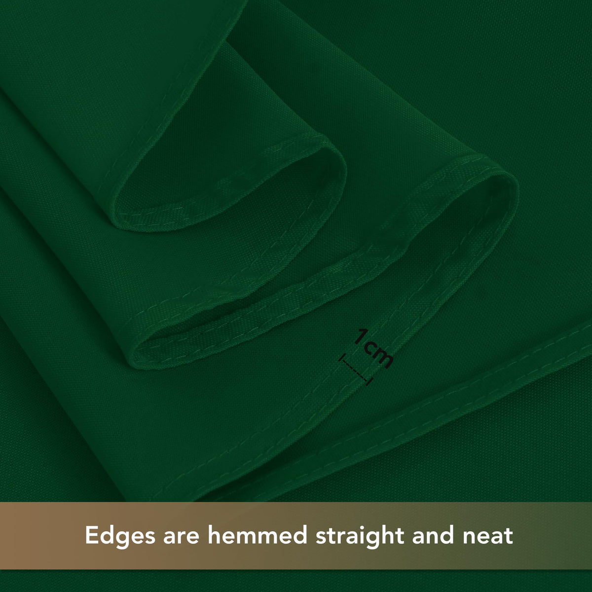 Round Tablecloth 120 Inch Fit 48-96 Inch Tables, 8 Pack Hunter Green