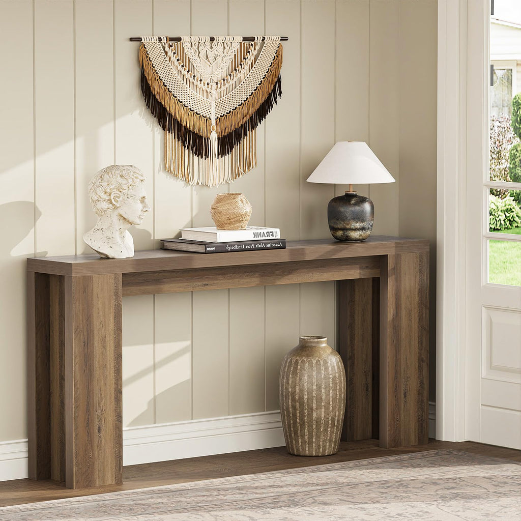 70.9" Long Console Table, Farmhouse Entryway Table, Fulton Pine