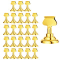 24 Pieces Table Card Holder Place Card Holders 1.7 inches Gold Steel Card Holders for Photos, Food Signs, Memo Notes