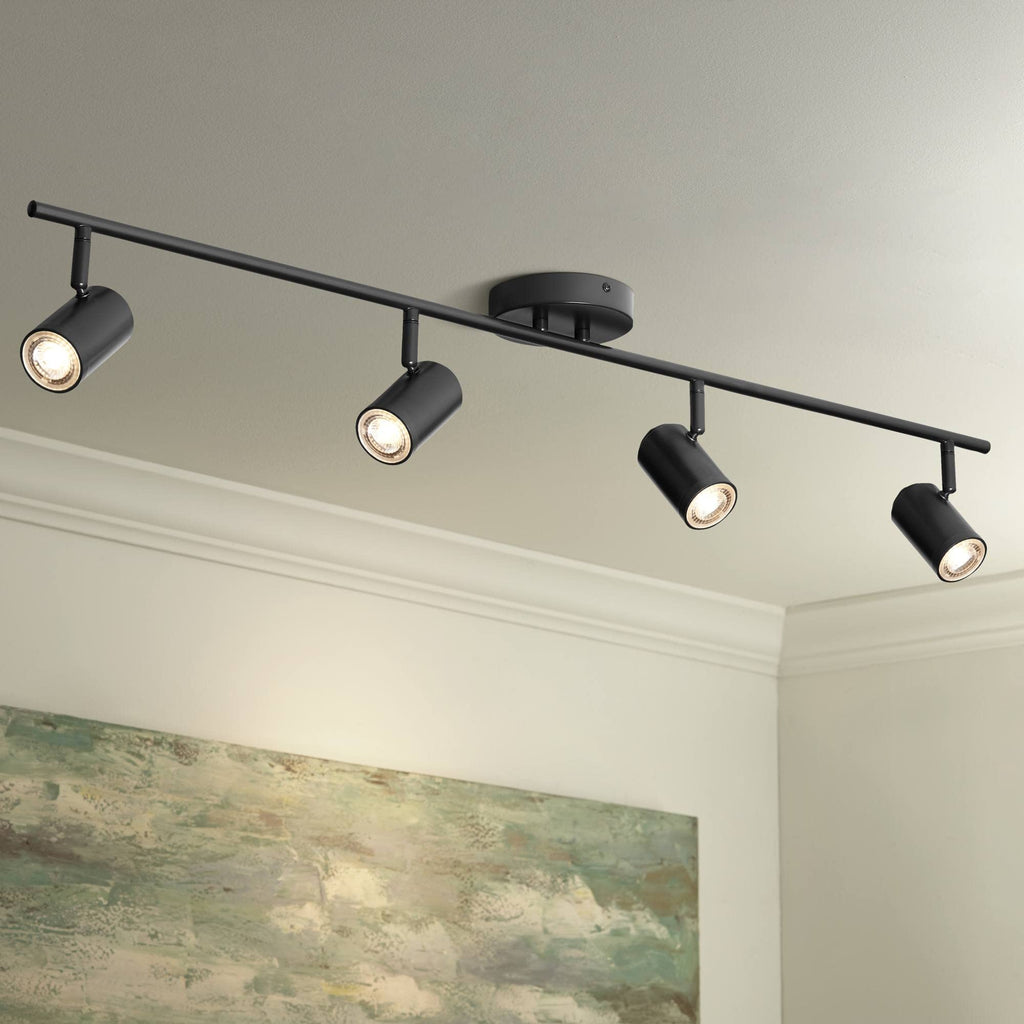 Vester 4-Light Black LED or Wall 40" Wide Track Light Fixture