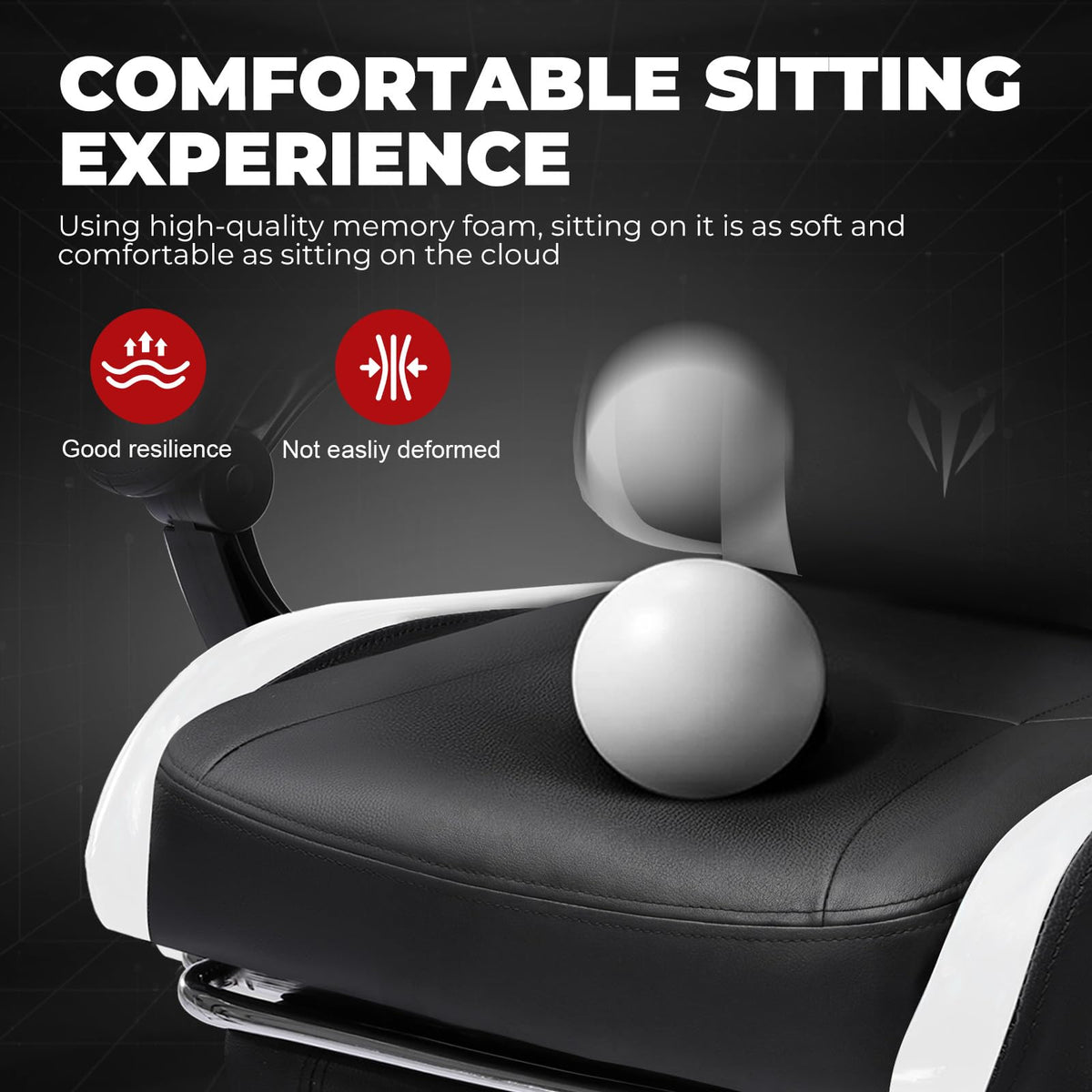 Gaming Chair with Pocket Spring Cushion, Big and Tall Gamings Chairs High Back Computer Chair with Footrest