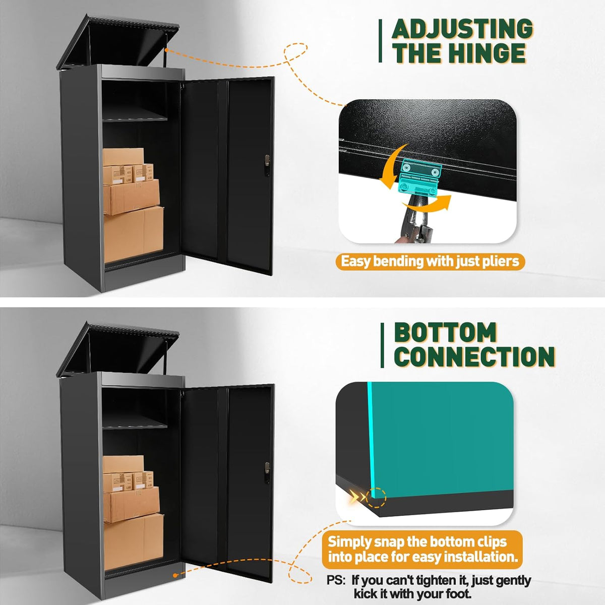 Package Delivery Boxes Drop Boxes with Secure Storage