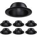 6 Inch Recessed Light Trim, Black