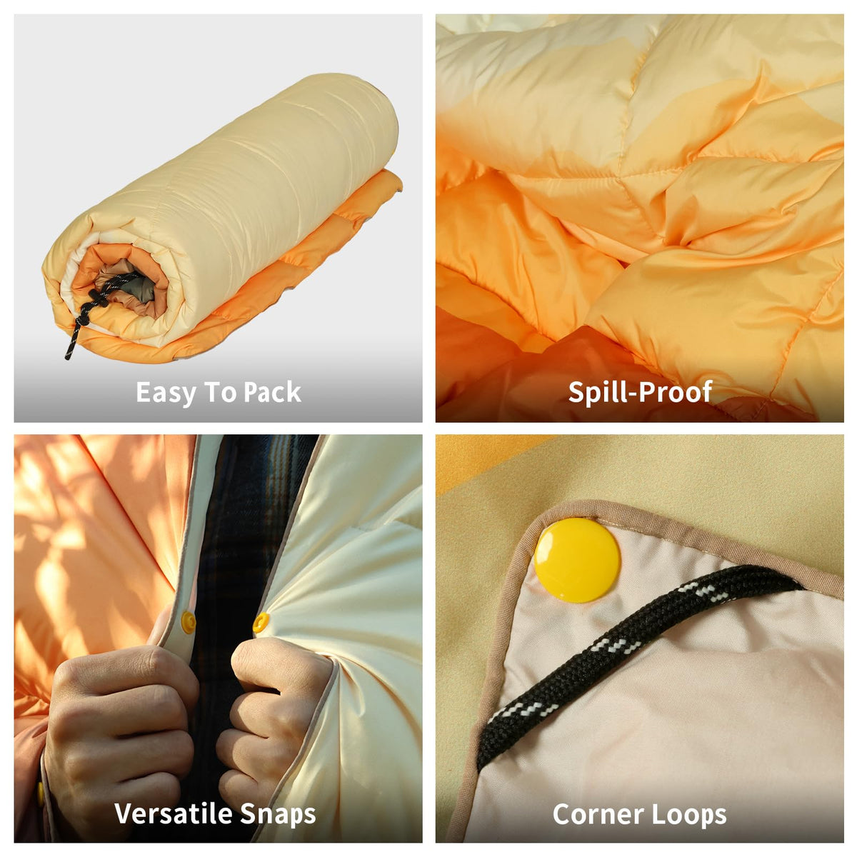 Camping Blanket Puffy Camp Blanket Large Outdoor Blanket