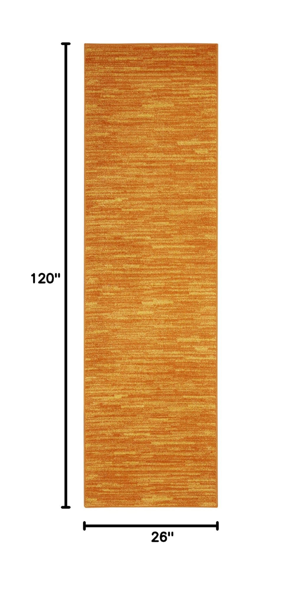 Essentials Sunburst 2'2" x 10' Area Rug - Easy Clean, Non Shedding, Bed Room, Living Room, Dining Room, Kitchen