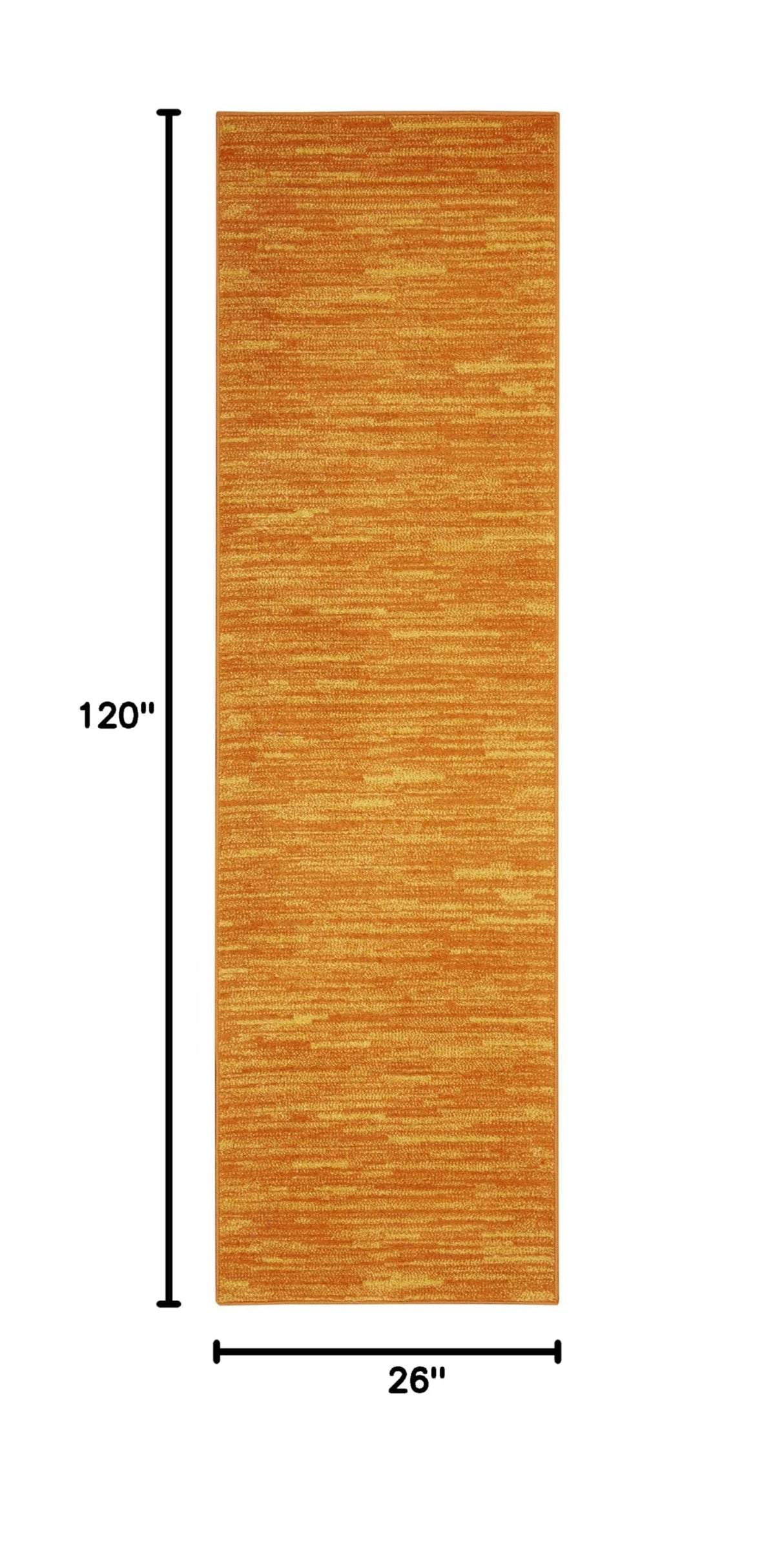 Essentials Sunburst 2'2" x 10' Area Rug - Easy Clean, Non Shedding, Bed Room, Living Room, Dining Room, Kitchen