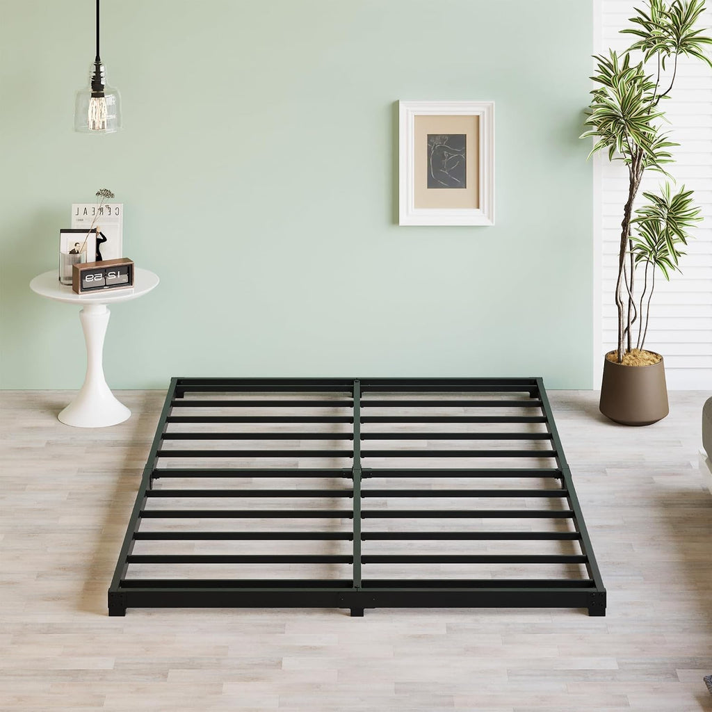 3 Inch Low Profile Bed Frame Heavy Duty Floor Platform