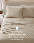 Cotton Flannel Bed Sheet Set - 100% Cotton Flannel Sheets - Cream