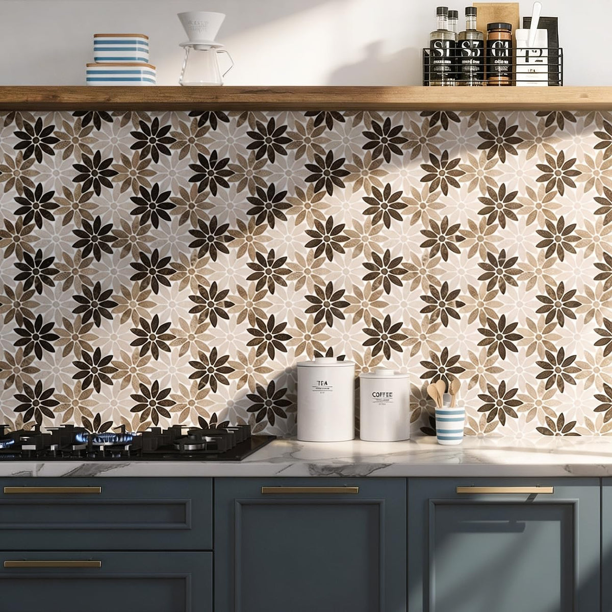 Waterproof Bathroom Floor Tiles and Wall Tile, Natural Marble Stone Backsplash, Kitchen and Bathroom Backsplash