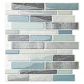 10-Sheet Peel and Stick Backsplash Tile , Back Splash Stick On Tiles Wall (Grey and Blue)