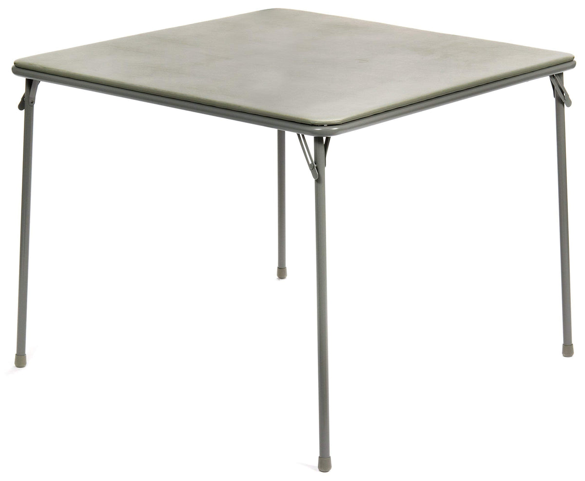 Vinyl Folding Card Table and Chair Set (5pc) - Comfortable Padded Upholstery for Easy Cleaning - Fold Away Design