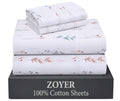 100% Cotton Queen Sheets, Percale Weave, Fairy Meadows