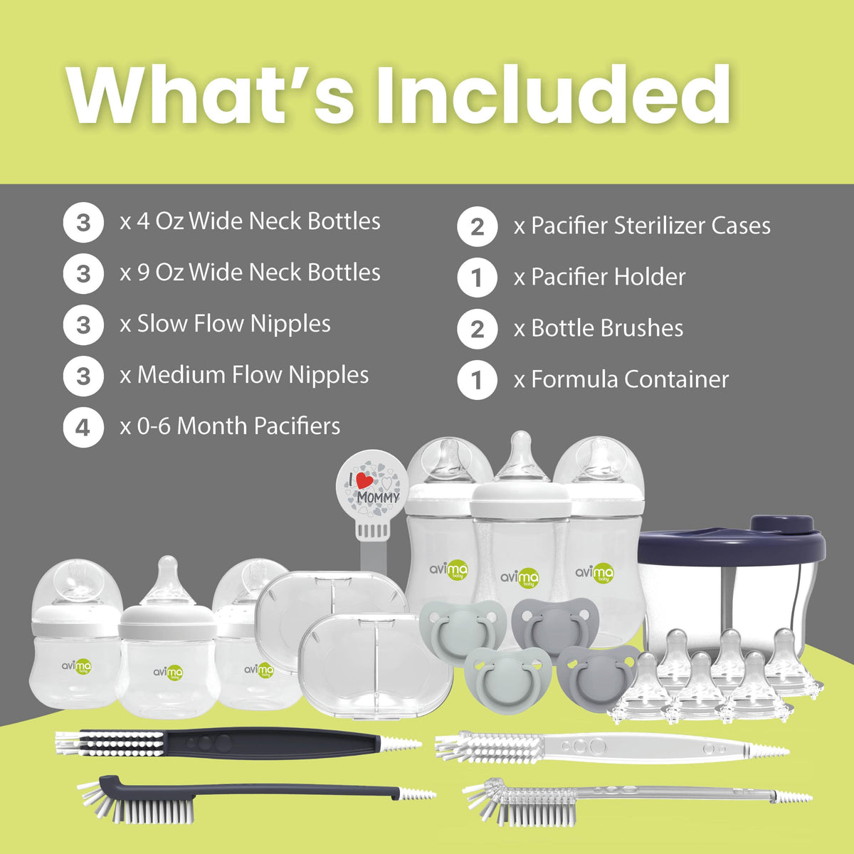 22 Piece Baby Bottle Starter & Gift Set. 0-6 Months