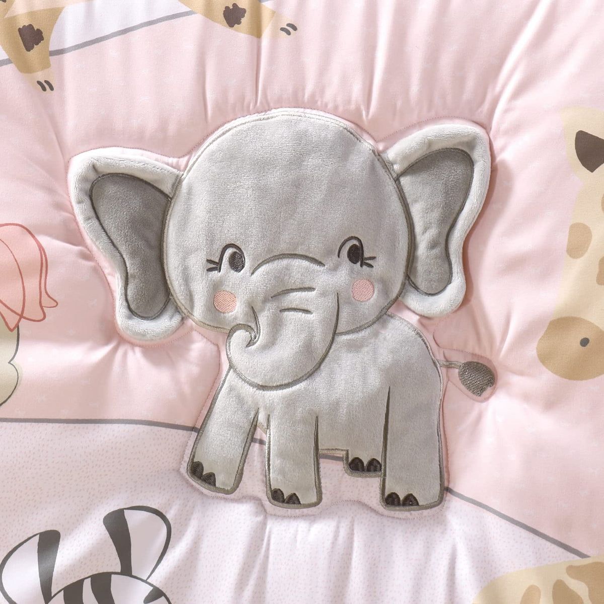 3 Piece Baby Crib Bedding Set for Girls - Newborn, Infant & Toddler Nursery Bed Set Decor with Fitted Crib Sheet