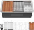 32 Kitchen Sink Undermount - 32 x 19 x 10 Inch Undermount Sink