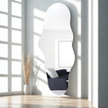 Cloud Shaped Wall Mirror 47x23 Inch - Large Irregular Asymmetrical Mirror Bedroom Bathroom Entryway, Frameless