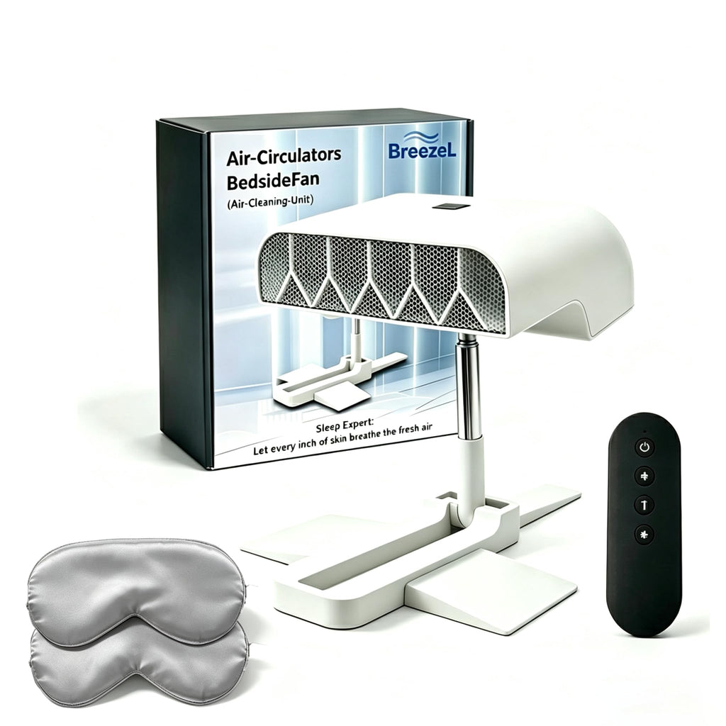 Sleep Bed Fan, 5-Speed Low Noise Air Fan Featuring Digital Screen, Height Adjustable And USB Rechargeable, Quick