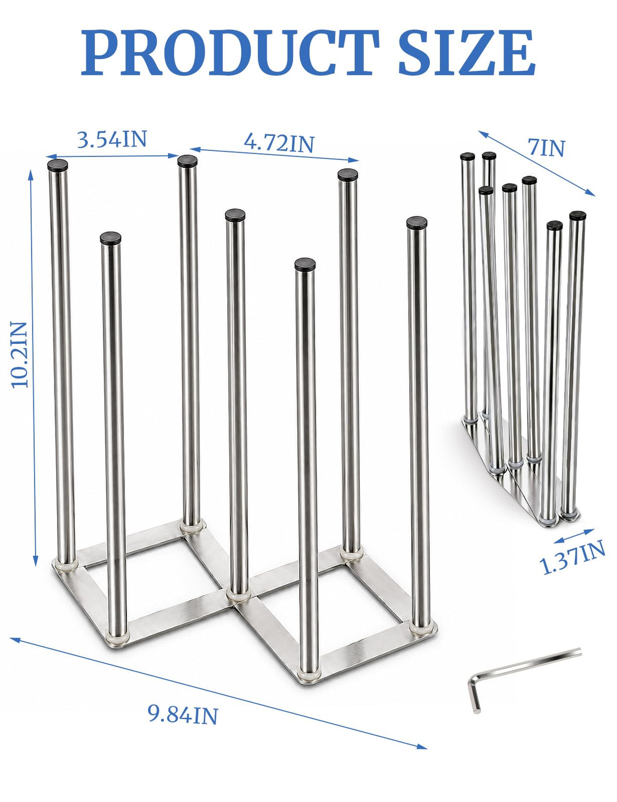 Foldable Bottle Drying Rack, Baby Bottle Drying Rack, Collapsible Cup Draining Holder, Retractable Reusable Stainless