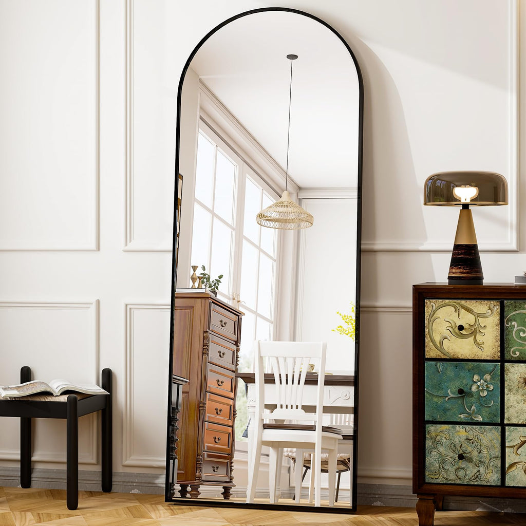 64"x21" Full Length Mirror, Arched Full Mirror