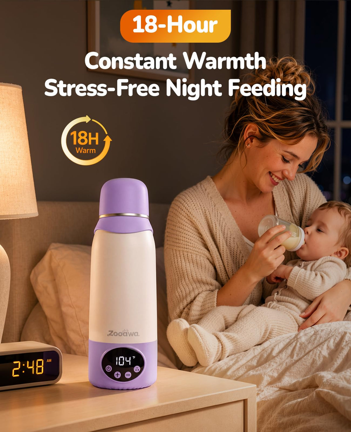 Portable Bottle Warmer for Breast Milk, Baby Milk Warmer Travel Essentials