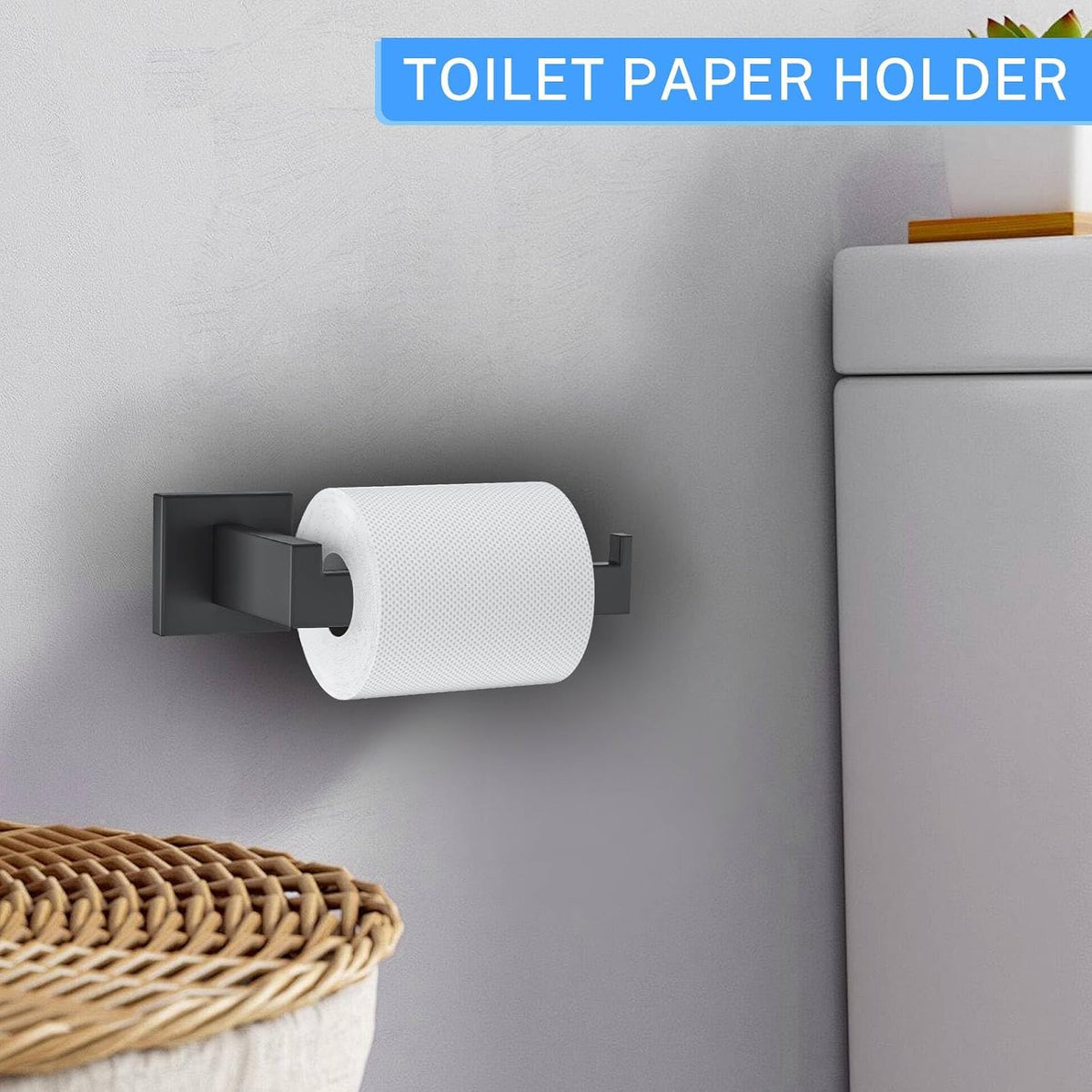10-Piece Matte Black Bathroom Hardware Accessories Set Black Towel Bar Set Towel Holder Set Stainless Steel