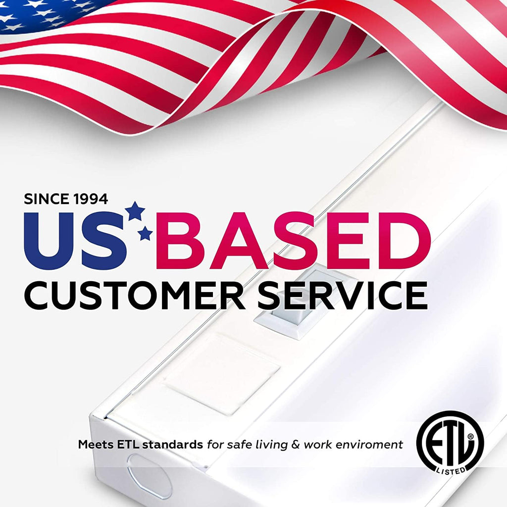 36" Hardwired Under Cabinet Lighting, 3000K Warm White, ETL 1550lm Dimmable