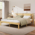 14 Inch Bamboo Wood King Bed Frame with Headboard
