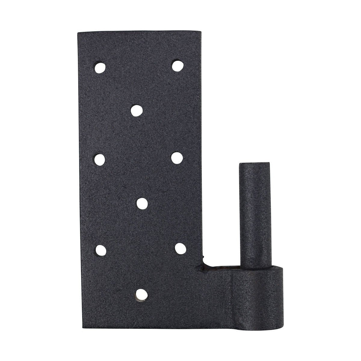 Lift Off Pintle Strap Hinge 24 in. Black Wrought Iron Rustic Reversible Pintle Bean Strap Gate and Door Hinges with