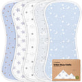 Organic Burp Cloths Baby Boy & Girl, 5-pack Cotton Burp Rags(Constellation)
