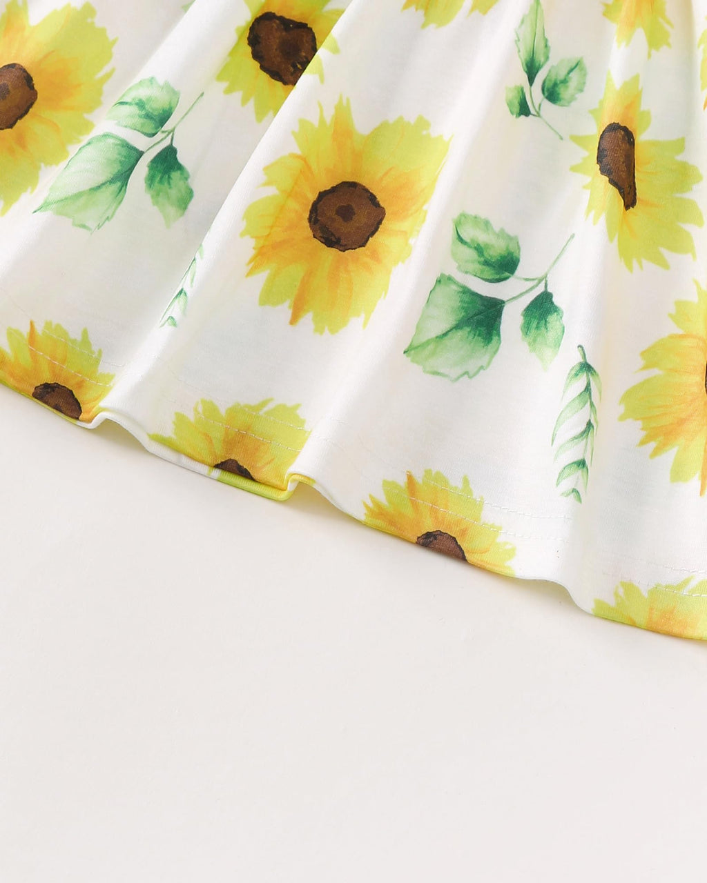 Baby Girl Dress Sunflower Floral Long Sleeve Dress