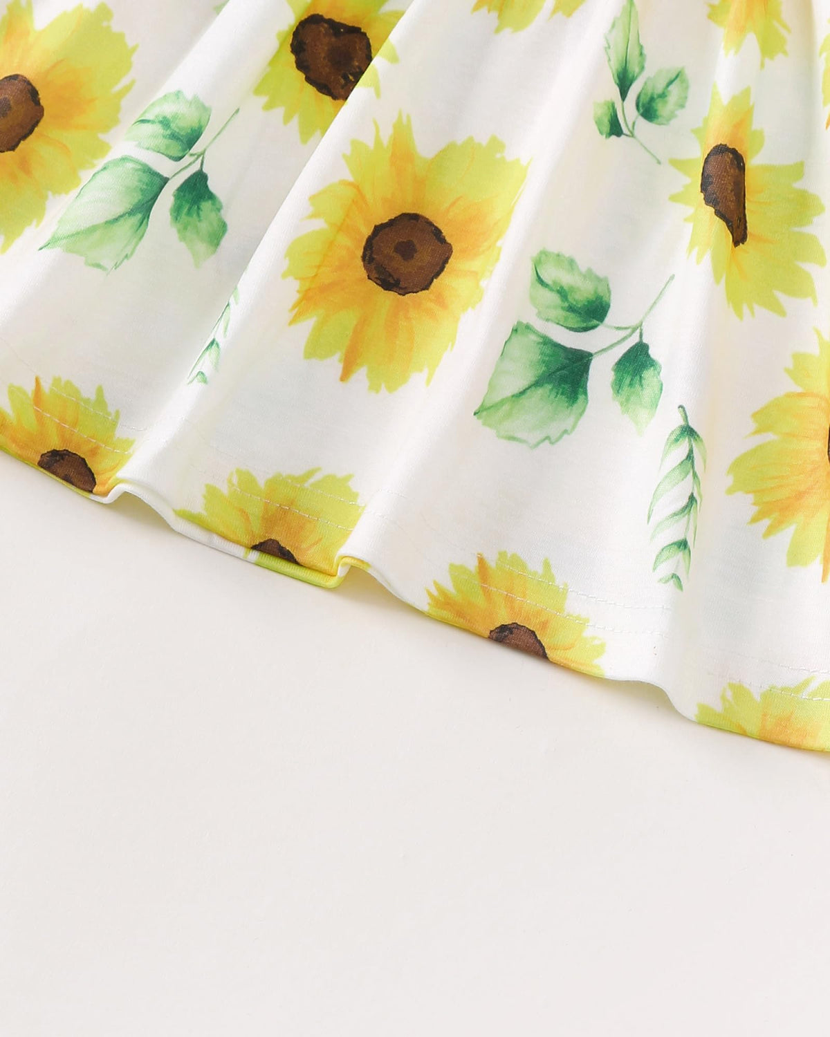 Baby Girl Dress Sunflower Floral Long Sleeve Dress