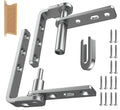Saloon Door Hinges, Double Action Spring Hinge Self Closing, Heavy Duty Swinging Door Hardware for Cafe Doors, Two